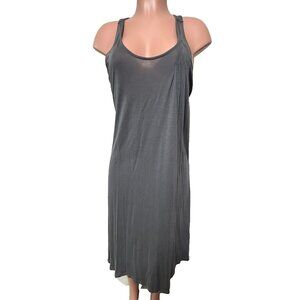 Eileen Fisher Sleepwear Garnet Hill Racer Back Dress Women's Size Small Gray
